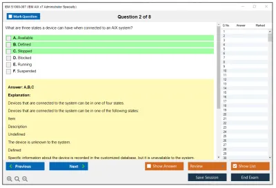 IBM S1000-007 IBM AIX v7 Administrator Specialty Practice test exam simulator test engine exam Prep practice test questions answers Image 2