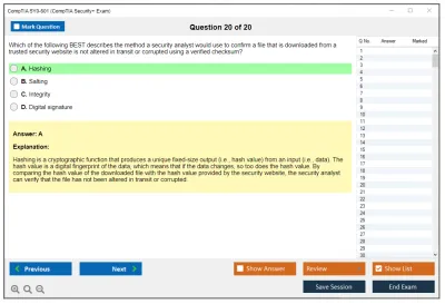 CompTIA SY0-601 CompTIA Security+ Exam 2023 Practice test exam simulator test engine exam Prep practice test questions answers Image 20