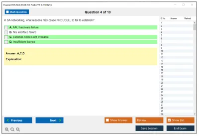 Huawei H35-582 HCIE-5G Radio V1.0 (Written) Practice test exam simulator test engine exam Prep practice test questions answers Image 4