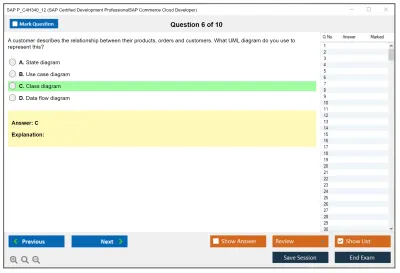 SAP P_C4H340_12 SAP Certified Development ProfessionalSAP Commerce Cloud Developer Practice test exam simulator test engine exam Prep practice test questions answers Image 6