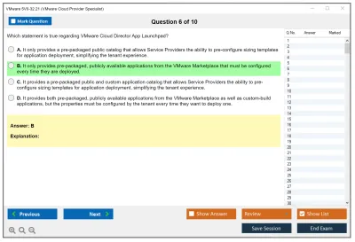 VMware 5V0-32.21 VMware Cloud Provider Specialist Practice test exam simulator test engine exam Prep practice test questions answers Image 6