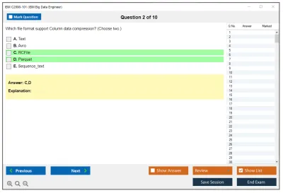 IBM C2090-101 IBM Big Data Engineer Practice test exam simulator test engine exam Prep practice test questions answers Image 2