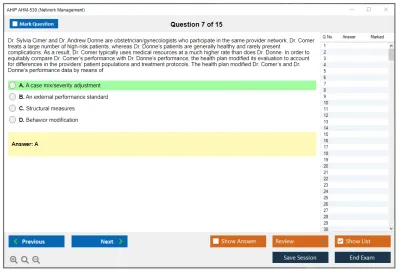 AHIP AHM-530 Network Management Practice test exam simulator test engine exam Prep practice test questions answers Image 7
