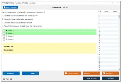 PRINCE2 PRINCE2-Foundation PRINCE2 Foundation written Exam Practice test exam simulator test engine exam Prep practice test questions answers Image 1