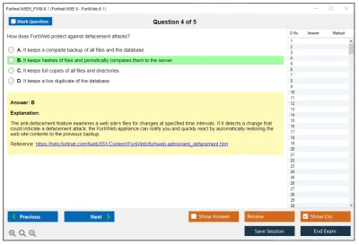 Fortinet NSE6_FWB-6.1 Fortinet NSE 6 - FortiWeb 6.1 Practice test exam simulator test engine exam Prep practice test questions answers Image 4