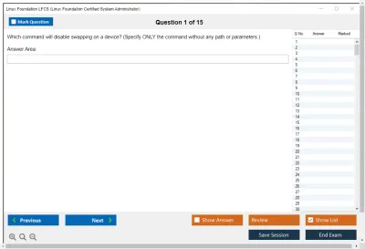 Linux Foundation LFCS Linux Foundation Certified System Administrator Practice test exam simulator test engine exam Prep practice test questions answers Image 1