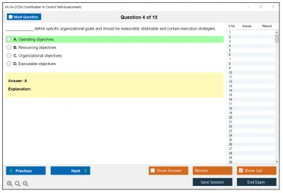 IIA IIA-CCSA Certification in Control Self-Assessment® (CCSA®) Practice test exam simulator test engine exam Prep practice test questions answers Image 4