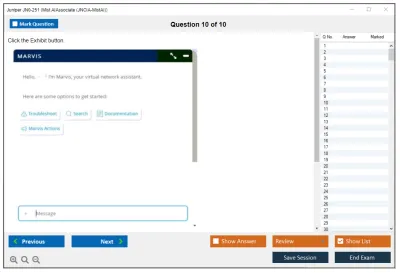 Juniper JN0-251 Mist AI - Associate (JNCIA-MistAI) Practice test exam simulator test engine exam Prep practice test questions answers Image 10