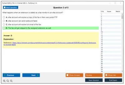 Fortinet NSE6_FVE-5.3 Fortinet NSE 6 - FortiVoice 5.3 Practice test exam simulator test engine exam Prep practice test questions answers Image 3