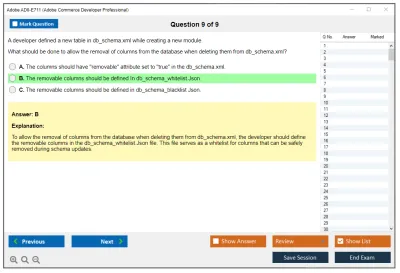 Adobe AD0-E711 Adobe Commerce Developer Professional Practice test exam simulator test engine exam Prep practice test questions answers Image 9