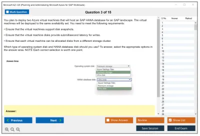 Microsoft AZ-120 Planning and Administering Microsoft Azure for SAP Workloads Practice test exam simulator test engine exam Prep practice test questions answers Image 3