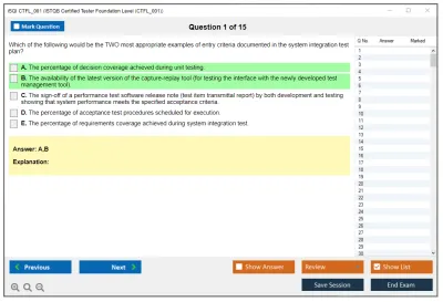 iSQI CTFL_001 ISTQB Certified Tester Foundation Level (CTFL_001) Practice test exam simulator test engine exam Prep practice test questions answers Image 1