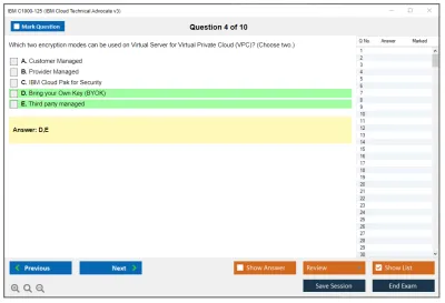 IBM C1000-125 IBM Cloud Technical Advocate v3 Practice test exam simulator test engine exam Prep practice test questions answers Image 4