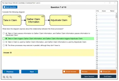 The Open Group OG0-023 ArchiMate 2 Combined Part 1 and 2 Examination Practice test exam simulator test engine exam Prep practice test questions answers Image 7