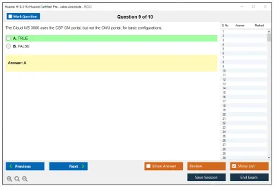 Huawei H19-316 Huawei Certified Pre - sales Associate-ECC Practice test exam simulator test engine exam Prep practice test questions answers Image 9