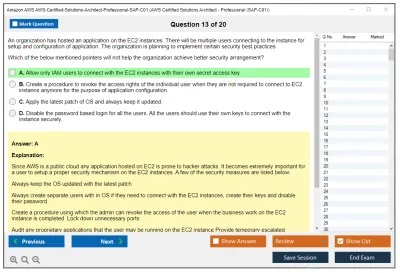 Amazon AWS AWS-Certified-Solutions-Architect-Professional-SAP-C01 AWS Certified Solutions Architect - Professional (SAP-C01) Practice test exam simulator test engine exam Prep practice test questions answers Image 13