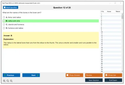 Test Prep HESI-A2 HESI Admission Assessment Exam (A2) Practice test exam simulator test engine exam Prep practice test questions answers Image 12