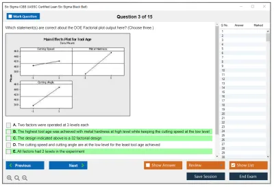 Six Sigma ICBB IASSC Lean Six Sigma – Black Belt Practice test exam simulator test engine exam Prep practice test questions answers Image 3