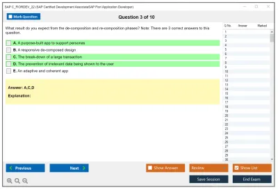 SAP C_FIORDEV_22 SAP Certified Development AssociateSAP Fiori Application Developer Practice test exam simulator test engine exam Prep practice test questions answers Image 3