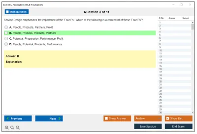 Exin ITIL-Foundation ITIL Foundation Certification - IT Service Management Practice test exam simulator test engine exam Prep practice test questions answers Image 3