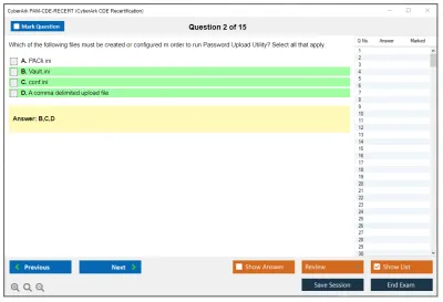 CyberArk PAM-CDE-RECERT CyberArk CDE Recertification Practice test exam simulator test engine exam Prep practice test questions answers Image 2