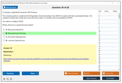 Microsoft MB-300 Microsoft Dynamics 365: Core Finance and Operations Practice test exam simulator test engine exam Prep practice test questions answers Image 20