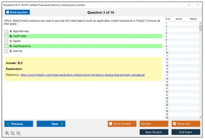 Riverbed 810-01 RCPE Certified Professional Network & Infrastructure Visibility Practice test exam simulator test engine exam Prep practice test questions answers Image 3