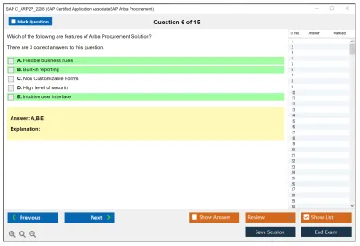 SAP C_ARP2P_2208 SAP Certified Application AssociateSAP Ariba Procurement Practice test exam simulator test engine exam Prep practice test questions answers Image 6