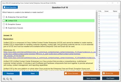 Cisco 500-445 Implementing Cisco Contact Center Enterprise Chat and Email (CCECE) Practice test exam simulator test engine exam Prep practice test questions answers Image 9