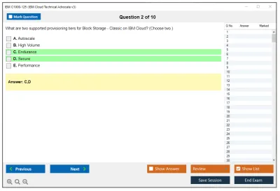 IBM C1000-125 IBM Cloud Technical Advocate v3 Practice test exam simulator test engine exam Prep practice test questions answers Image 2