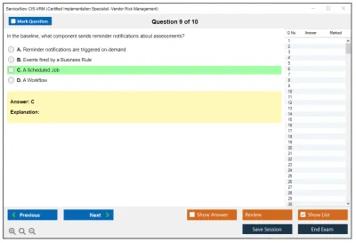 ServiceNow CIS-VRM Certified Implementation Specialist -Vendor Risk Management Practice test exam simulator test engine exam Prep practice test questions answers Image 9