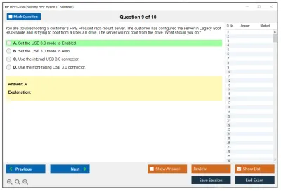 HP HPE0-S56 Building HPE Hybrid IT Solutions Practice test exam simulator test engine exam Prep practice test questions answers Image 9