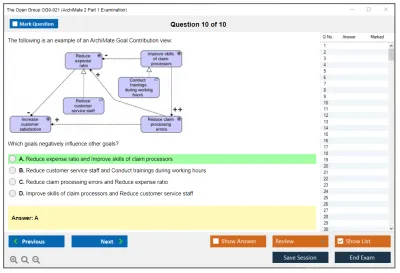 The Open Group OG0-021 ArchiMate 2 Part 1 Examination Practice test exam simulator test engine exam Prep practice test questions answers Image 10