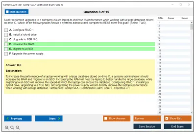 CompTIA 220-1101 CompTIA A+ Certification Exam: Core 1 Practice test exam simulator test engine exam Prep practice test questions answers Image 8