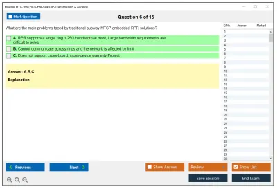 Huawei H19-368 HCS-Pre-sales IP-Transmission &amp; Access Practice test exam simulator test engine exam Prep practice test questions answers Image 6