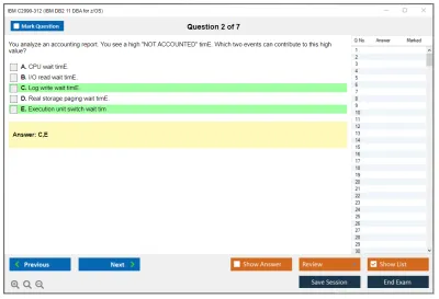 IBM C2090-312 IBM DB2 11 DBA for z/OS Practice test exam simulator test engine exam Prep practice test questions answers Image 2