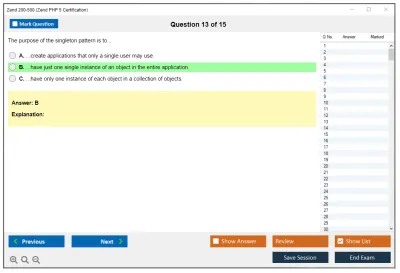 Zend 200-500 Zend PHP 5 Certification Practice test exam simulator test engine exam Prep practice test questions answers Image 13