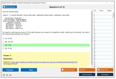 Netapp NS0-527 NetApp Certified Implementation Engineer - Data Protection Practice test exam simulator test engine exam Prep practice test questions answers Image 9