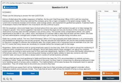 IAPP CIPM Certified Information Privacy Manager (CIPM) Practice test exam simulator test engine exam Prep practice test questions answers Image 8
