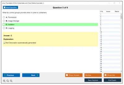 Linux Foundation KCNA Kubernetes and Cloud Native Associate (KCNA) Practice test exam simulator test engine exam Prep practice test questions answers Image 5