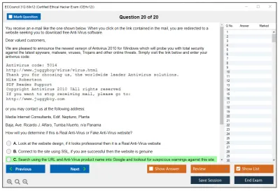 ECCouncil 312-50v12 Certified Ethical Hacker Exam (CEHv12) Practice test exam simulator test engine exam Prep practice test questions answers Image 20