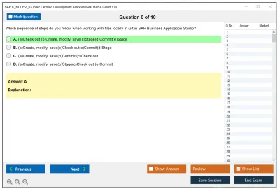 SAP C_HCDEV_03 SAP Certified Development AssociateSAP HANA Cloud 1.0 Practice test exam simulator test engine exam Prep practice test questions answers Image 6