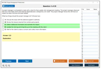PMI PMP Project Management Professional  (2025 Version) Practice test exam simulator test engine exam Prep practice test questions answers Image 3