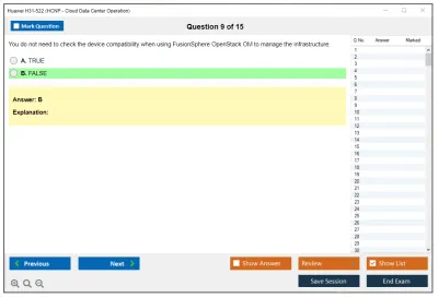 Huawei H31-522 Huawei Certified Network Professional –Cloud DataCentre Operations Practice test exam simulator test engine exam Prep practice test questions answers Image 9