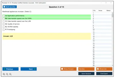 Riverbed 101-01 Riverbed Certified Solutions Associate Practice test exam simulator test engine exam Prep practice test questions answers Image 3