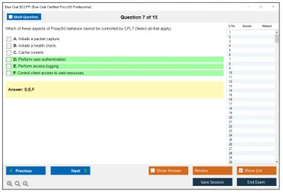 Blue Coat BCCPP Blue Coat Certified Proxy Professional, V4.2 Practice test exam simulator test engine exam Prep practice test questions answers Image 7