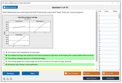 Six Sigma LSSBB Lean Six Sigma Black Belt Practice test exam simulator test engine exam Prep practice test questions answers Image 3