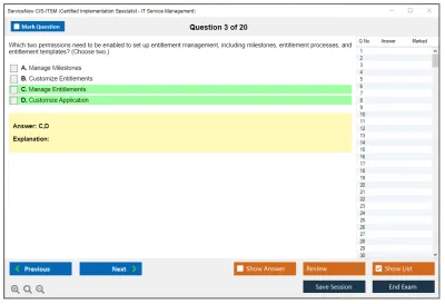 ServiceNow CIS-ITSM Certified Implementation Specialist - IT Service Management Practice test exam simulator test engine exam Prep practice test questions answers Image 3