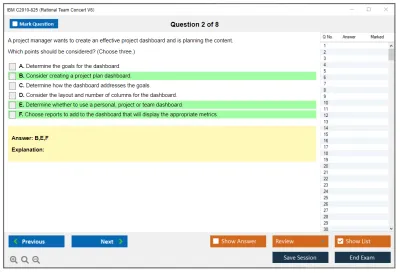 IBM C2010-825 Rational Team Concert V6 Practice test exam simulator test engine exam Prep practice test questions answers Image 2