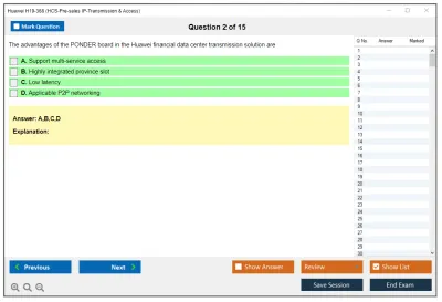 Huawei H19-368 HCS-Pre-sales IP-Transmission &amp; Access Practice test exam simulator test engine exam Prep practice test questions answers Image 2